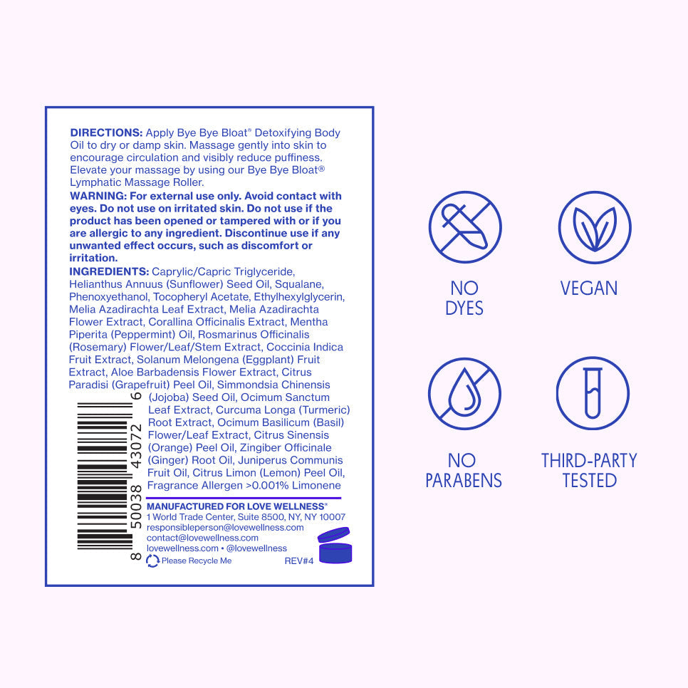 Bye Bye Bloat® Detoxifying Body Oil #062YY